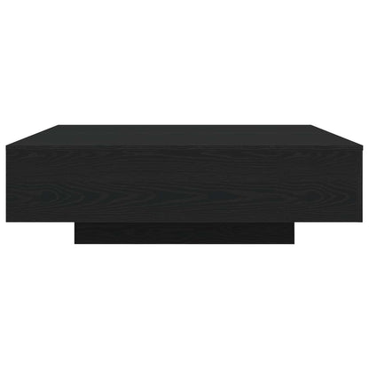 Couchtisch mit LED-Streifen Schwarz Eichen-Optik Holzwerkstoff