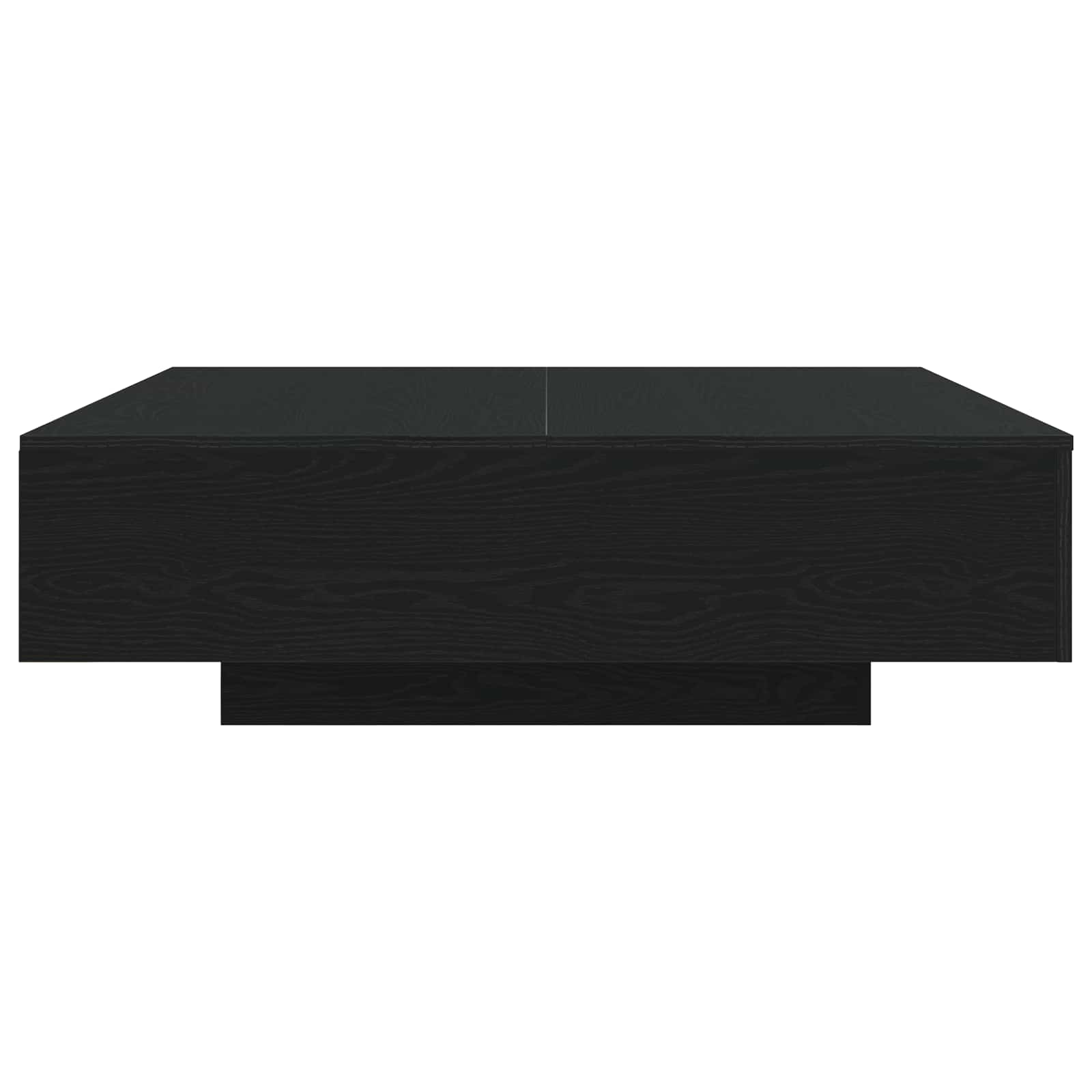 Couchtisch mit LED-Streifen Schwarz Eichen-Optik Holzwerkstoff