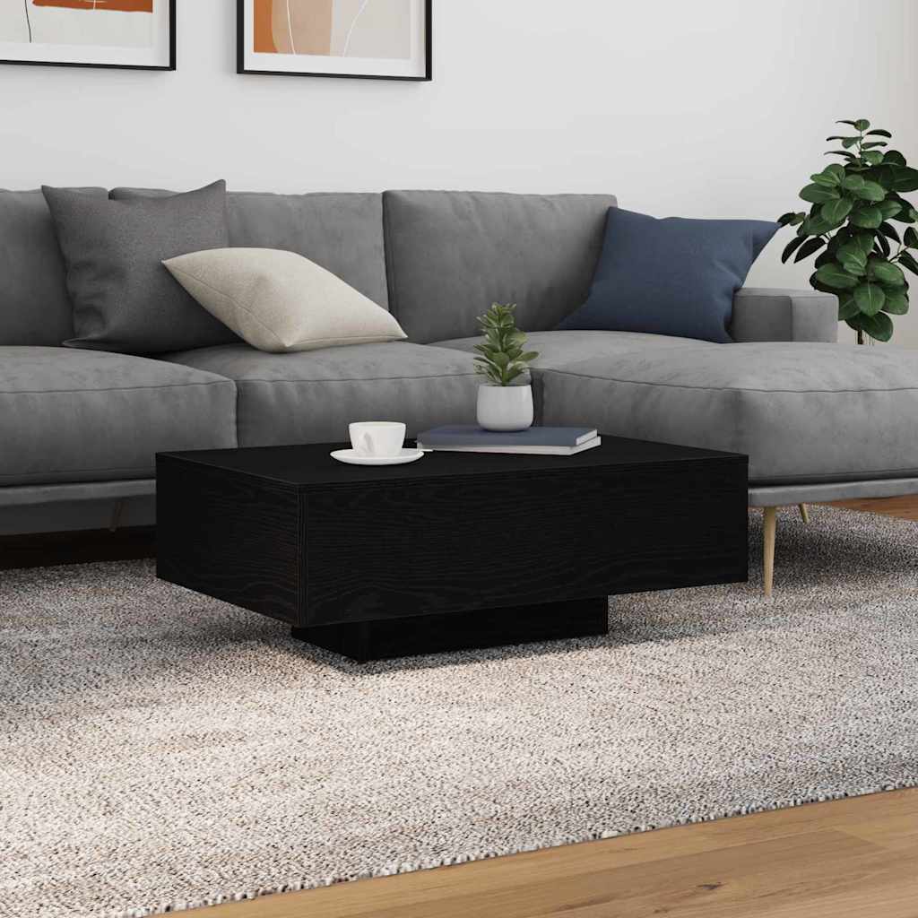 Schwarz Eichen-Optik 85 x 55 x 31 cm Holzwerkstoff