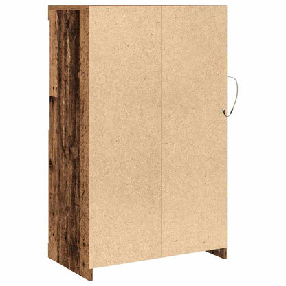 LED-Sideboard 60,5 x 37 x 100 cm Holzwerkstoff Altholz