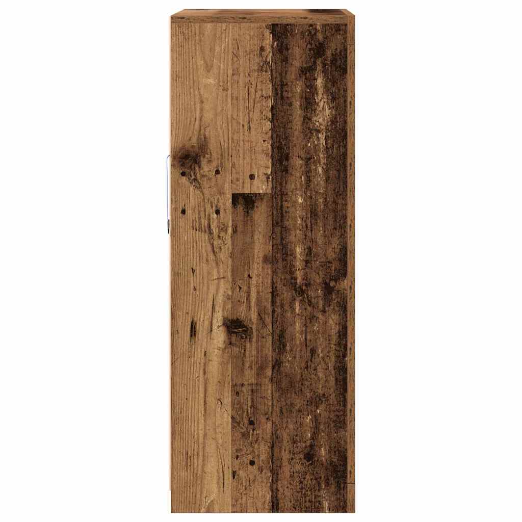 LED-Sideboard 60,5 x 37 x 100 cm Holzwerkstoff Altholz