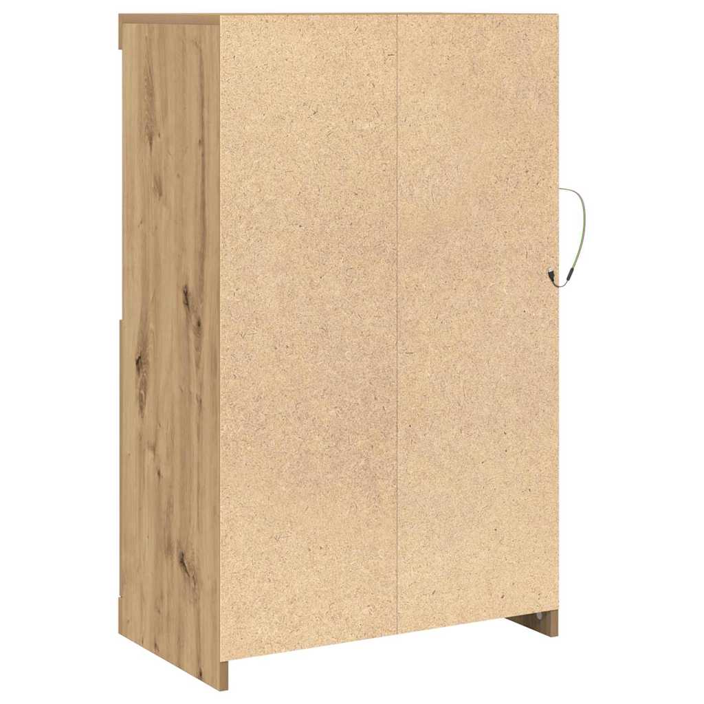 LED-Sideboard 60,5 x 37 x 100 cm Holzwerkstoff Artisan-Eiche