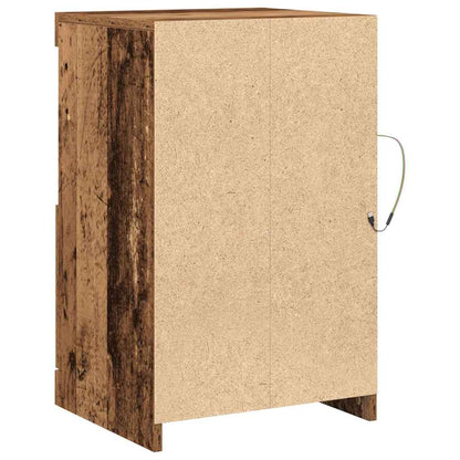 LED-Sideboard 2 stk. 41 x 37 x 67 cm Holzwerkstoff Altholz