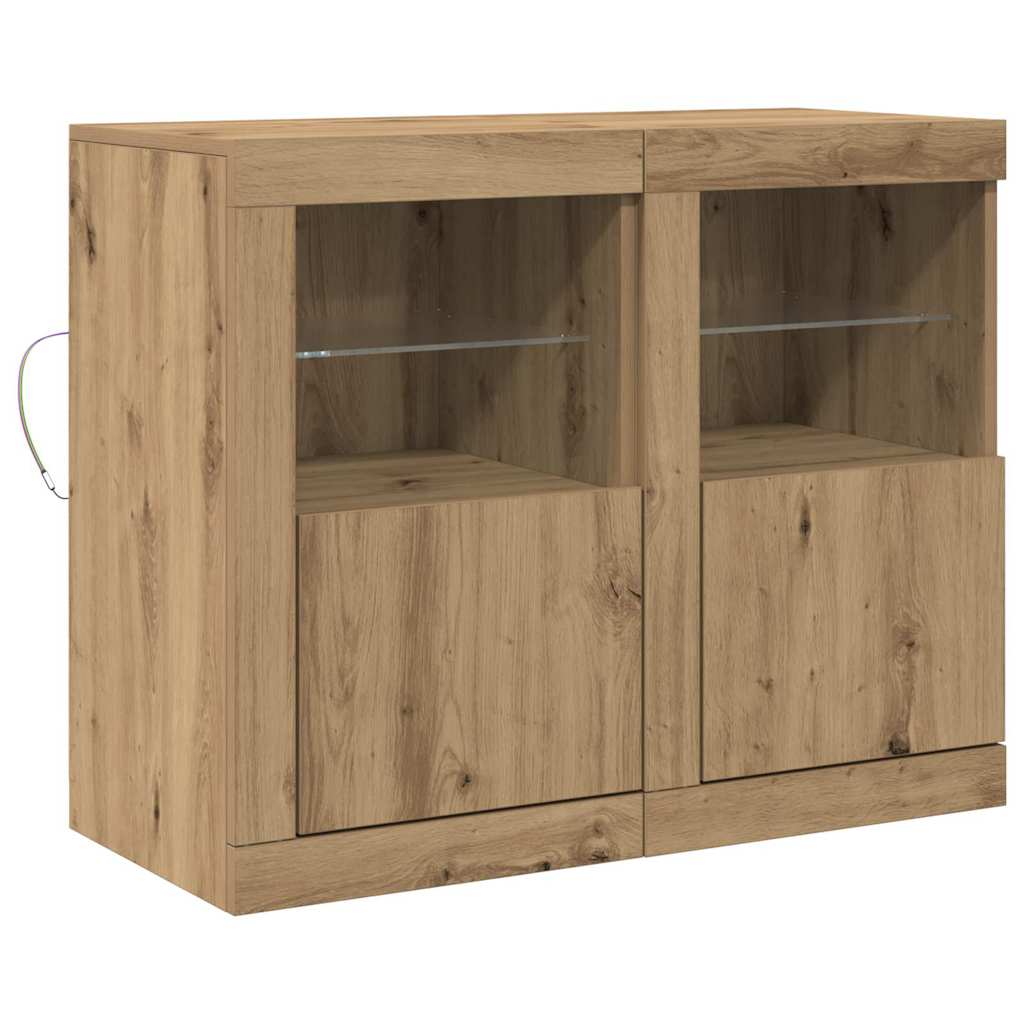 LED-Sideboard 2 Stk. 41 x 37 x 67 cm Holzwerkstoff