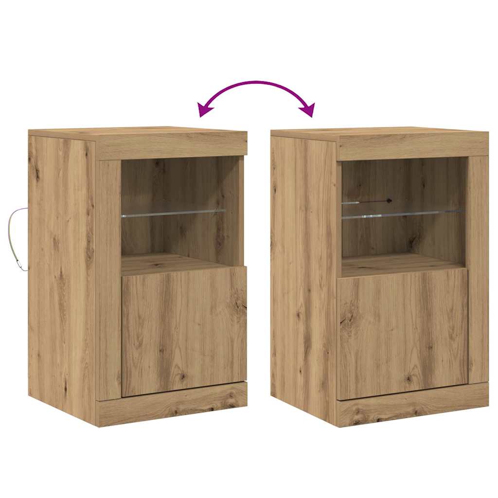 LED-Sideboard 2 Stk. 41 x 37 x 67 cm Holzwerkstoff