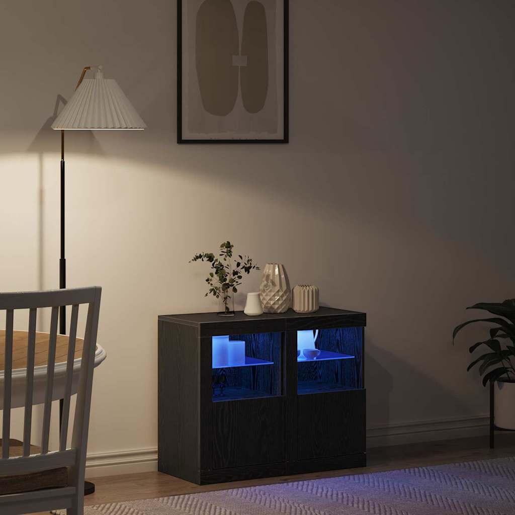 LED-Sideboard 2 stk. 41 x 37 x 67 cm Holzwerkstoff