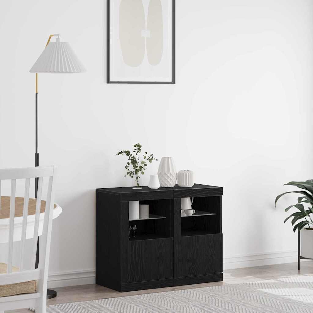 LED-Sideboard 2 stk. 41 x 37 x 67 cm Holzwerkstoff