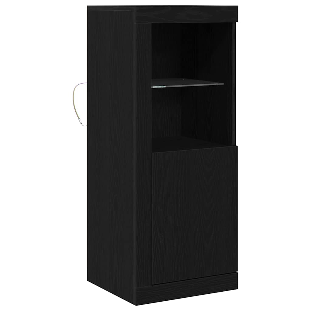 LED-Sideboard Schwarz 41 x 37 x 100 cm Holzwerkstoff