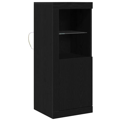 LED-Sideboard Schwarz 41 x 37 x 100 cm Holzwerkstoff