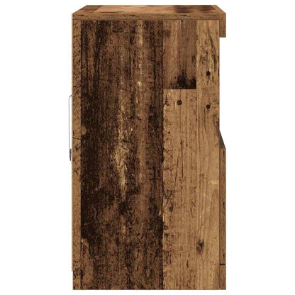 LED-Sideboard Braun 60,5 x 37 x 67 cm Holzwerkstoff