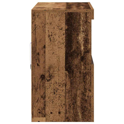 LED-Sideboard Braun 81 x 37 x 66,5 cm Holzwerkstoff