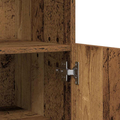 LED-Sideboard Braun 60 x 37 x 100 cm Holzwerkstoff