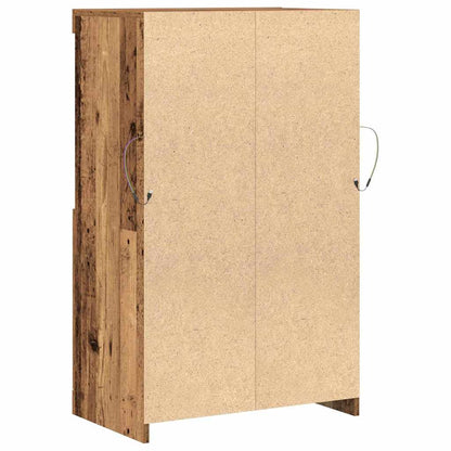 LED-Sideboard Braun 60 x 37 x 100 cm Holzwerkstoff