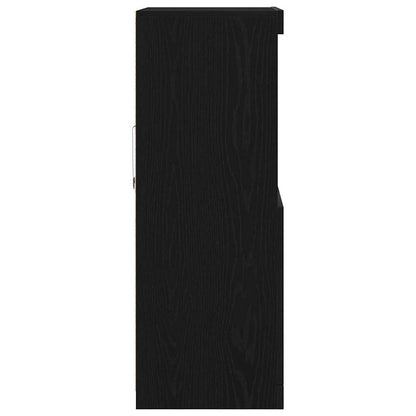 LED-Sideboard Schwarz 60 x 37 x 100 cm Holzwerkstoff