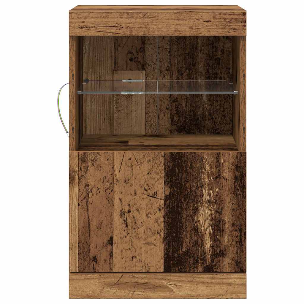LED-Sideboard Altholz 41 x 37 x 67 cm Holzwerkstoff
