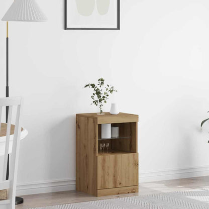 LED-Sideboard Artisan-Eiche 41 x 37 x 67 cm Holzwerkstoff