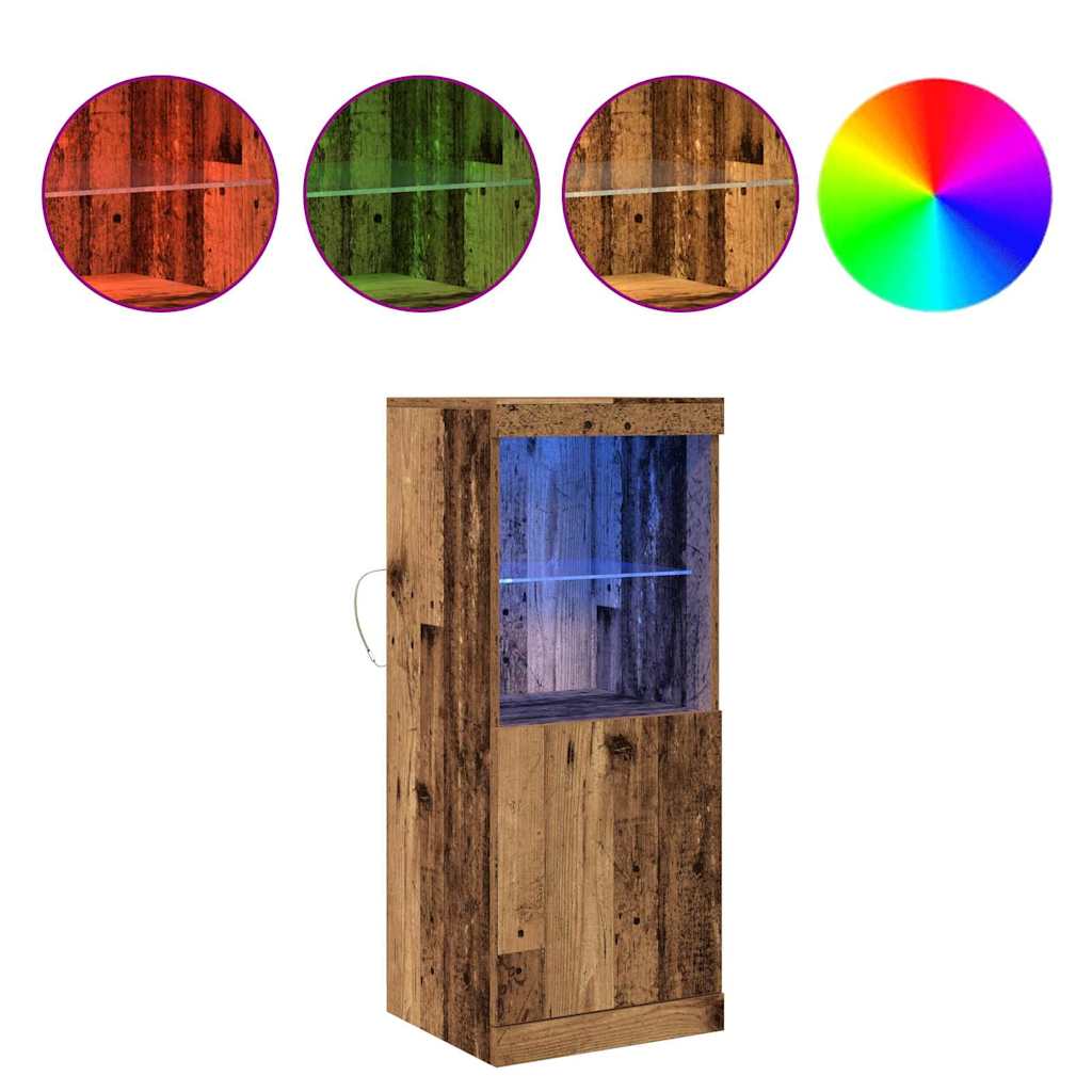 LED-Sideboard Altholz 41 x 37 x 100 cm Holzwerkstoff