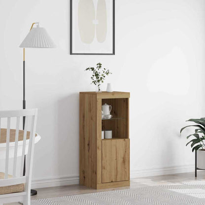LED-Sideboard Artisan-Eiche 41 x 37 x 100 cm Holzwerkstoff