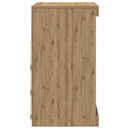 LED-Sideboard Artisan-Eiche 60,5 x 37 x 67 cm Holzwerkstoff