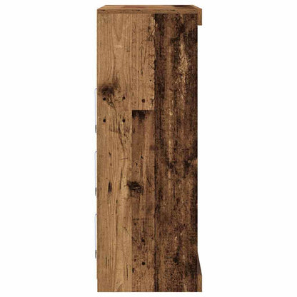 LED-Sideboard Altholz 81 x 37 x 100 cm Holzwerkstoff