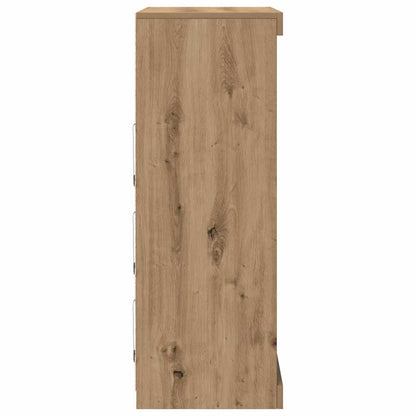LED-Sideboard Artisan-Eiche 81 x 37 x 100 cm Holzwerkstoff