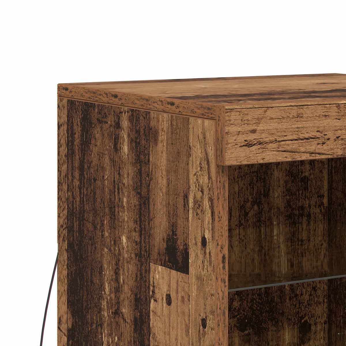 LED-Sideboard Altholz 41 x 37 x 67 cm Holzwerkstoff