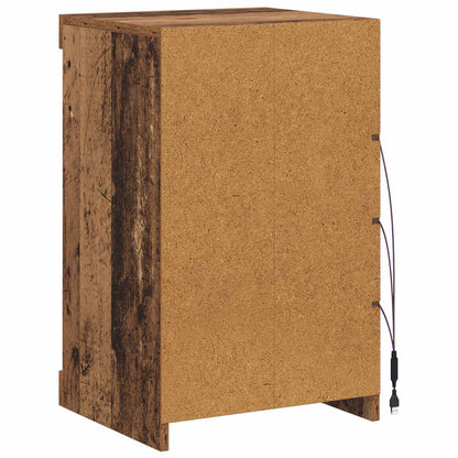 LED-Sideboard Altholz 41 x 37 x 67 cm Holzwerkstoff