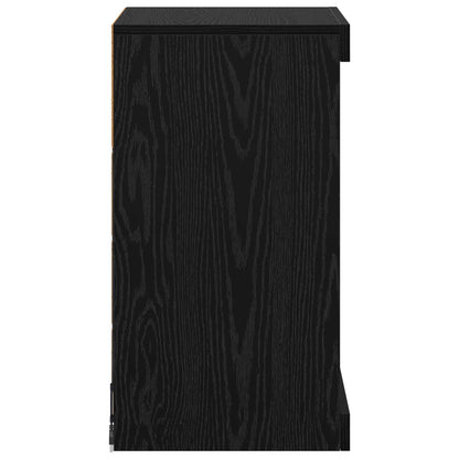 LED-Sideboard Schwarz Eichen-Optik 41 x 37 x 67 cm