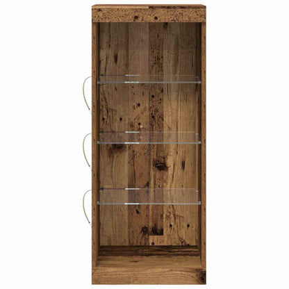 LED-Sideboard Altholz 41 x 37 x 100 cm Holzwerkstoff