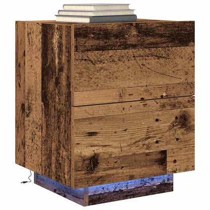 Nachttisch 2 Stk. Altholz 45 x 40 x 55 cm Holzwerkstoff