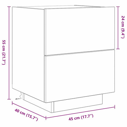 Nachttisch Artisan-Eiche 45 x 40 x 55 cm Holzwerkstoff