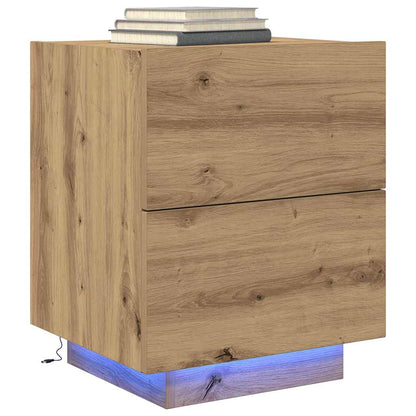 Nachttisch 2 Stk. Artisan-Eiche 45 x 40 x 55 cm Holzwerkstoff