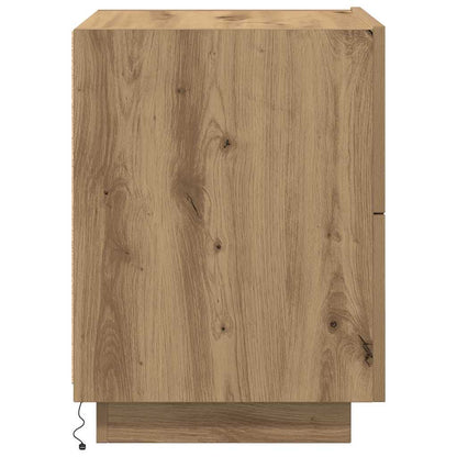 Nachttisch 2 Stk. Artisan-Eiche 45 x 40 x 55 cm Holzwerkstoff