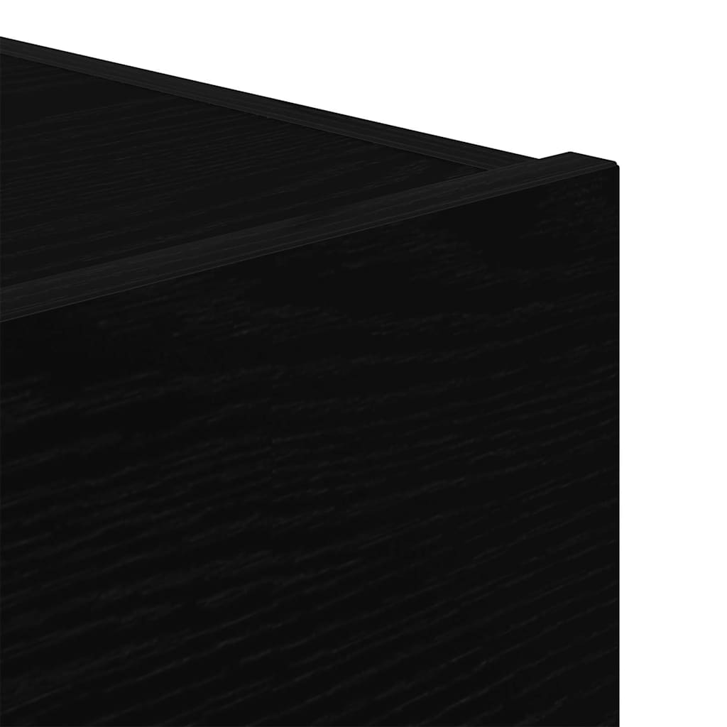 Nachttisch 2 Stk. Schwarz Eichen-Optik 45 x 40 x 55 cm