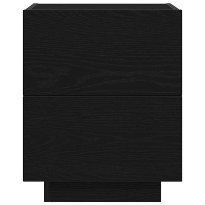 Nachttisch 2 Stk. Schwarz Eichen-Optik 45 x 40 x 55 cm