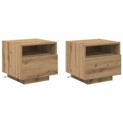 Nachttisch 2 stk. Artisan-Eiche 40 x 39 x 37 cm Holzwerkstoff
