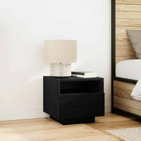 Nachttisch 2 pcs Schwarze Eiche 40 x 39 x 37 cm Holzwerkstoff