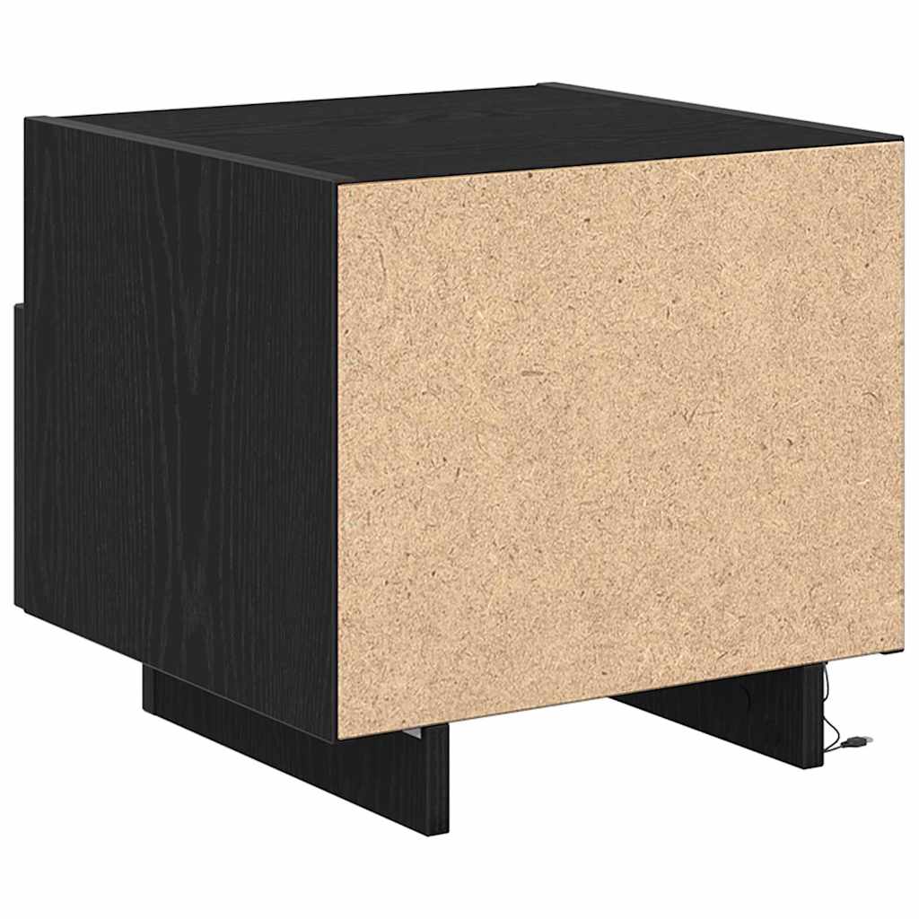 Nachttisch 2 pcs Schwarze Eiche 40 x 39 x 37 cm Holzwerkstoff