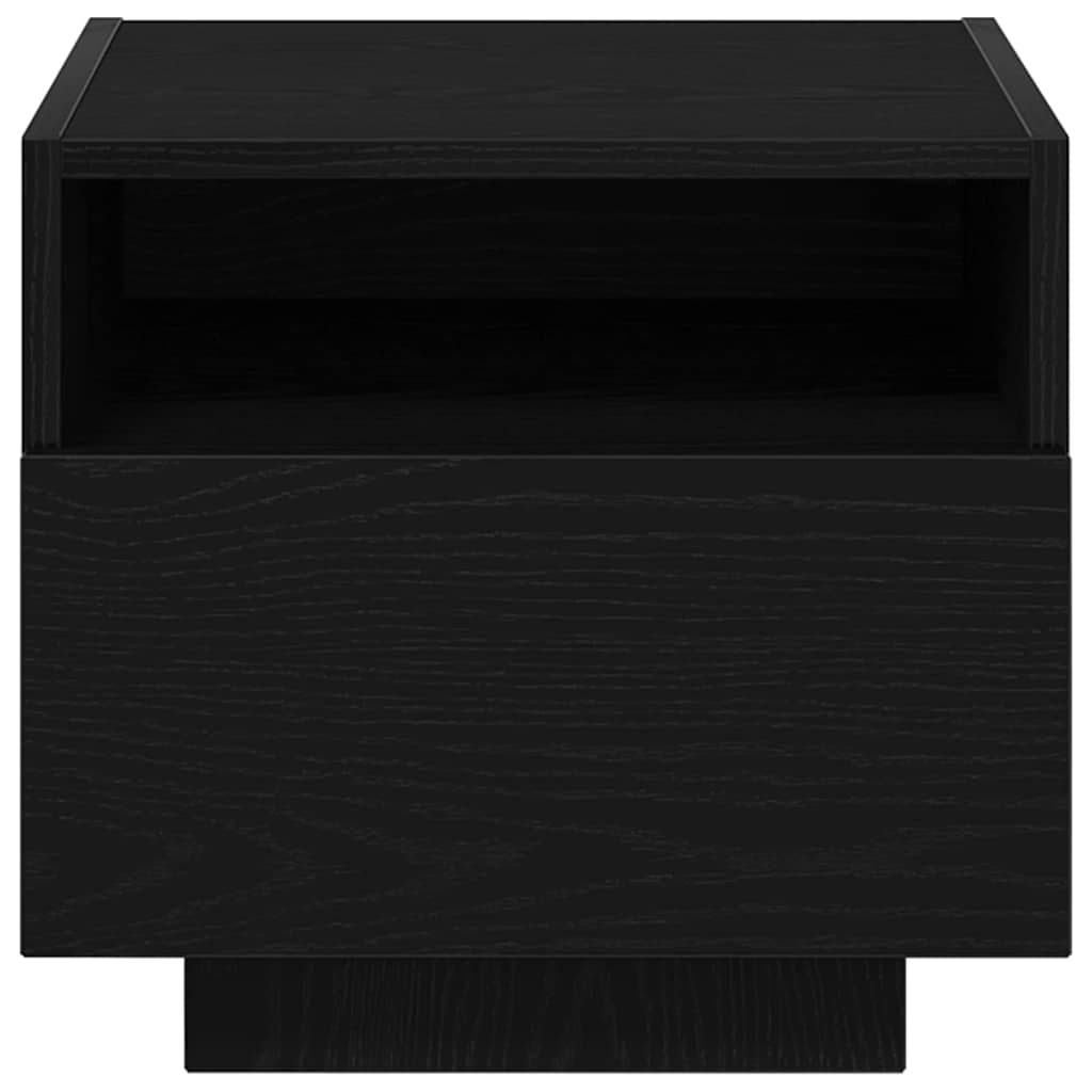 Nachttisch 2 pcs Schwarze Eiche 40 x 39 x 37 cm Holzwerkstoff
