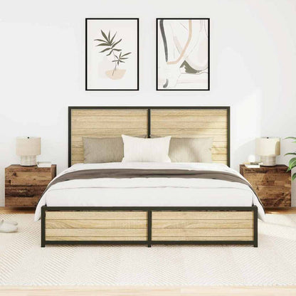 Nachttisch 2 stk. Altholz 50 x 39 x 41 cm Holzwerkstoff