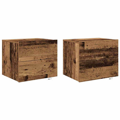 Nachttisch 2 stk. Altholz 50 x 39 x 41 cm Holzwerkstoff