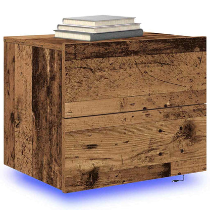 Nachttisch 2 stk. Altholz 50 x 39 x 41 cm Holzwerkstoff