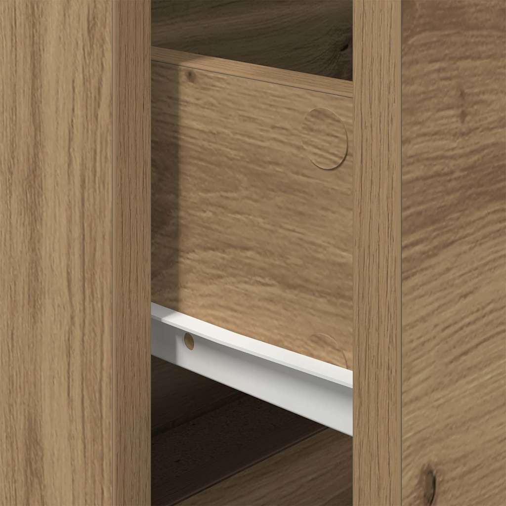 Nachttisch 2 stk. Artisan-Eiche 50 x 39 x 41 cm Holzwerkstoff