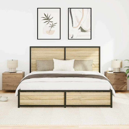 Nachttisch 2 stk. Artisan-Eiche 50 x 39 x 41 cm Holzwerkstoff