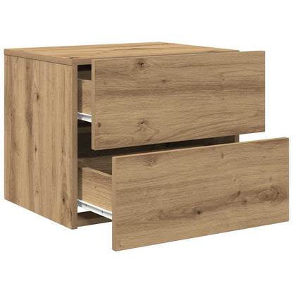 Nachttisch 2 stk. Artisan-Eiche 50 x 39 x 41 cm Holzwerkstoff