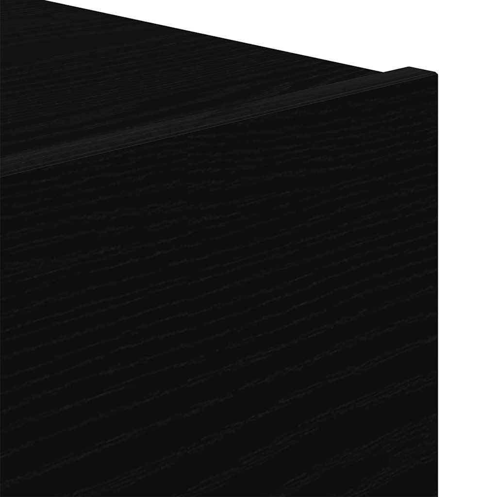 Nachttisch 2 stk. Schwarz Eichen-Optik 50 x 39 x 41 cm