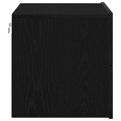 Nachttisch 2 stk. Schwarz Eichen-Optik 50 x 39 x 41 cm