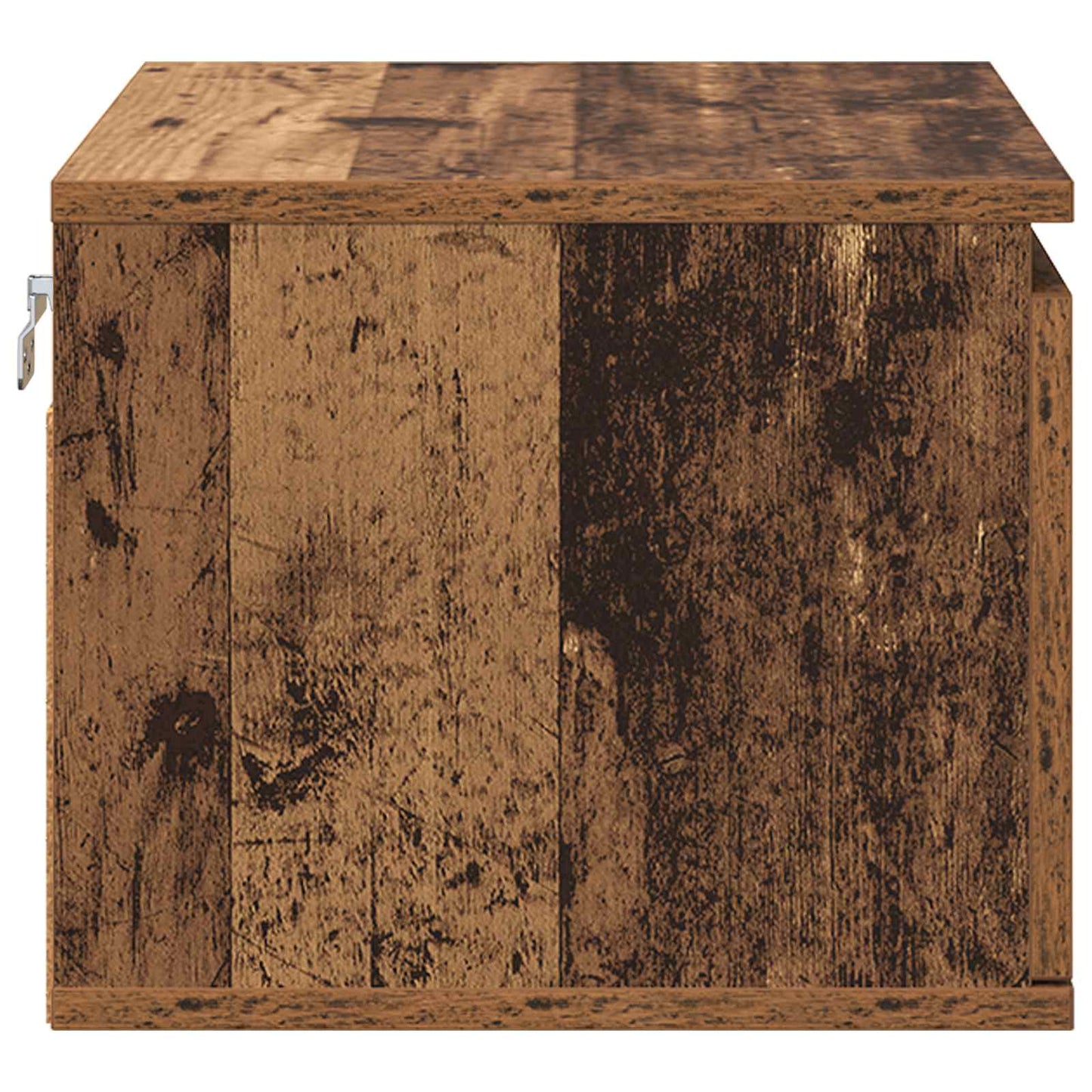 Wandmontiertes Nachttischchen Altholz 50 x 36 x 30 cm
