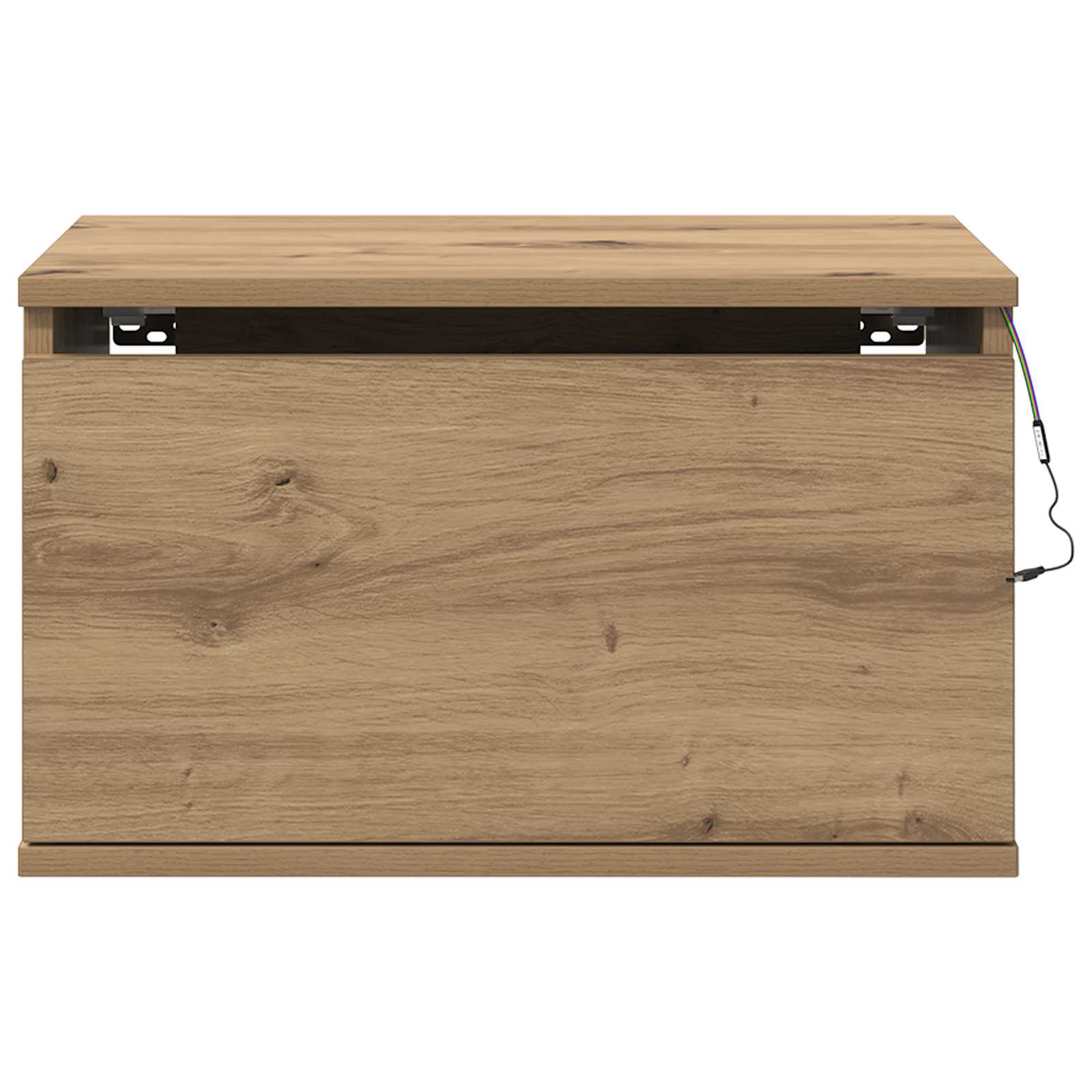 Wandmontiertes Nachttischchen 2 Stk. Artisan-Eiche