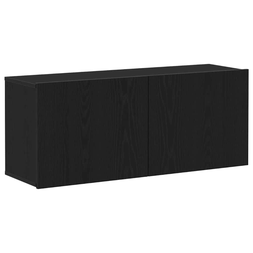 TV-Schrankset 100 x 30 x 41 cm Schwarz Eichen-Optik